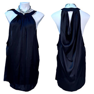 Vero Moda Chic Black Sleeveless Sheer Mini Dress Medium #sadegirlstyle